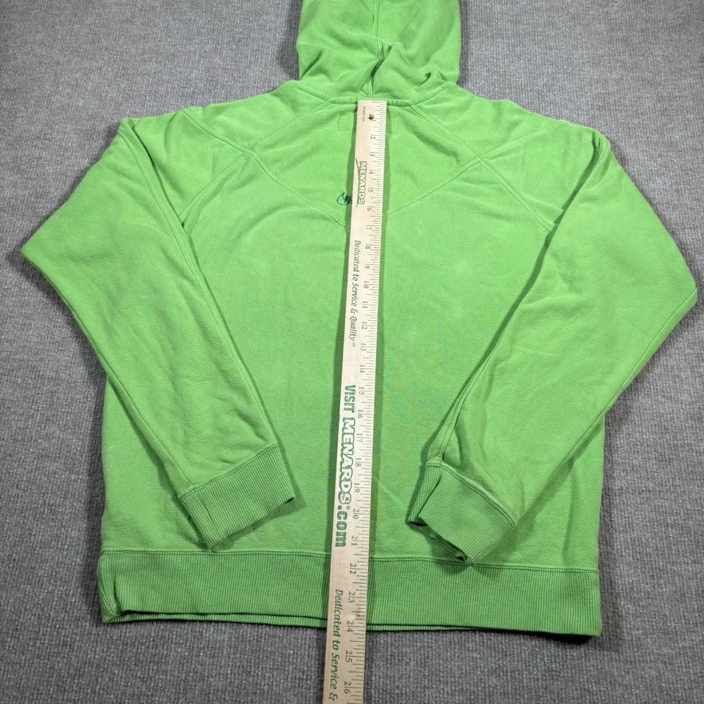 Vintage Nike Hoodie Sweatshirt‎ Womens L Green Lightwight Logo Athletic Dept Y2K